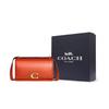 New COACH Bandit Cow Leather Envelope Bag Shoulder Bags Women's Orange CD724-B4B4D