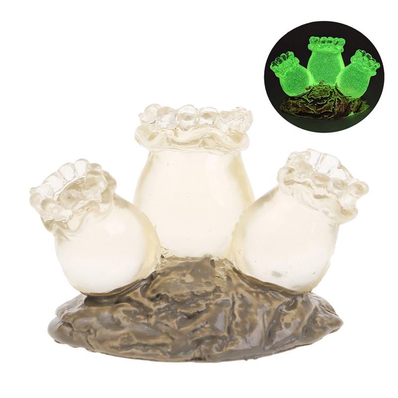 Аквариумы Светящиеся смоляные коралловые украшения Аквариумы Водные подводные украшения Ландшафтный дизайн Безопасный декор для рыб Креветки