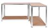 4-Tier Warehouse Shelf 174x80x40 150 Metal Silver