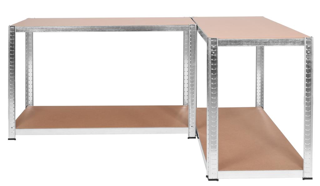 4-Tier Warehouse Shelf 174x80x40 150 Metal Silver