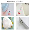 Beaded Cherries Pendant Sweet Phone Chain Strap Hanging Decoration Keychain Lanyard Small Gift for Women Girls