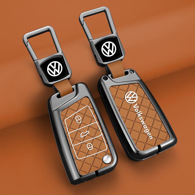 Для VOLKSWAGEN Чехол-брелок из цинкового сплава для автомобильного ключа Для VW Volkswagen Golf 7 MK7 Tiguan MK2 Для SEAT Ateca Leon FR 2 Ibiza Для S