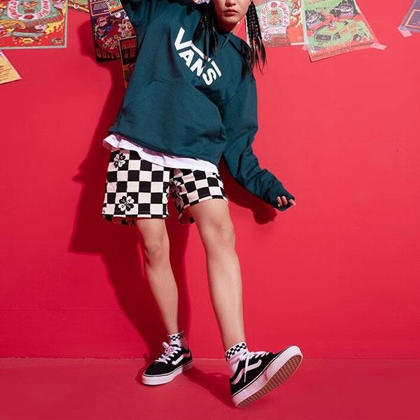 Vans Sweatshirts Unisex Lake Green Hooded Moderate Regular VN0A4MM960Q