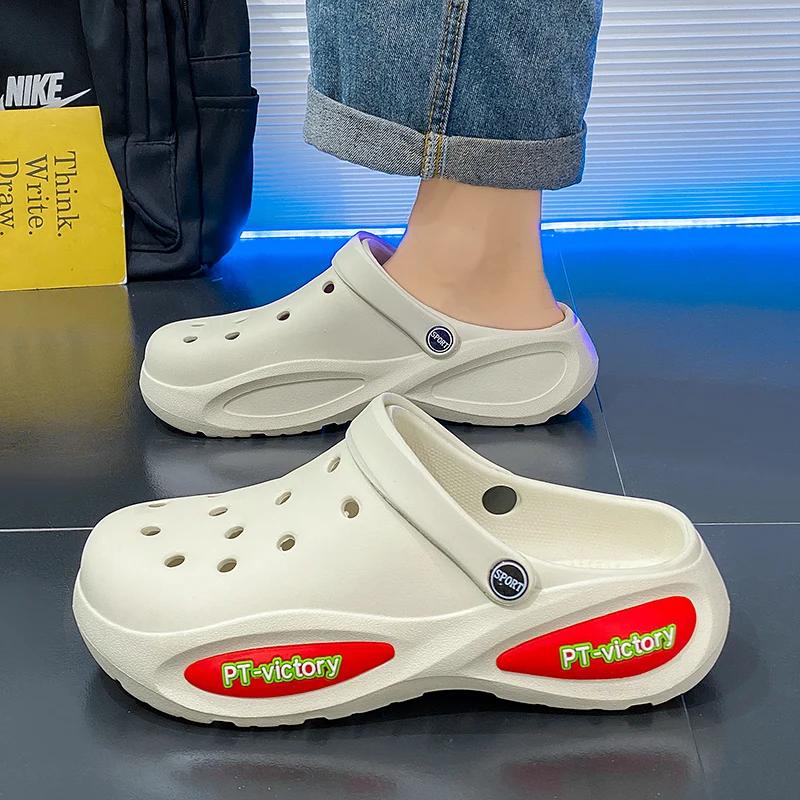 Men's Slip-Ons Heeled Sandals Man Fashion Casual Tennis Mens Slippers Children's Casual Men's Summer Shoes 2024 Walker Tennis