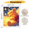 Disney oil painting Winnie the Pooh star light art handmade diy painting home decoration gift