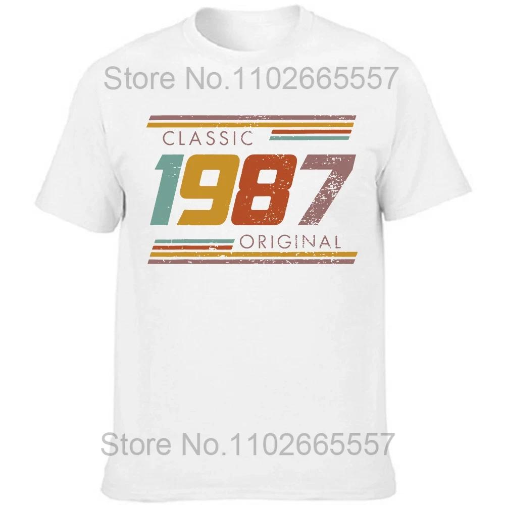 Винтажная хлопковая футболка с графикой 1987 года для любителей уличной моды