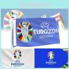 Durable Polyester 2024 Euro Cup Team Flag For Soccer Fans Vibrant Banner