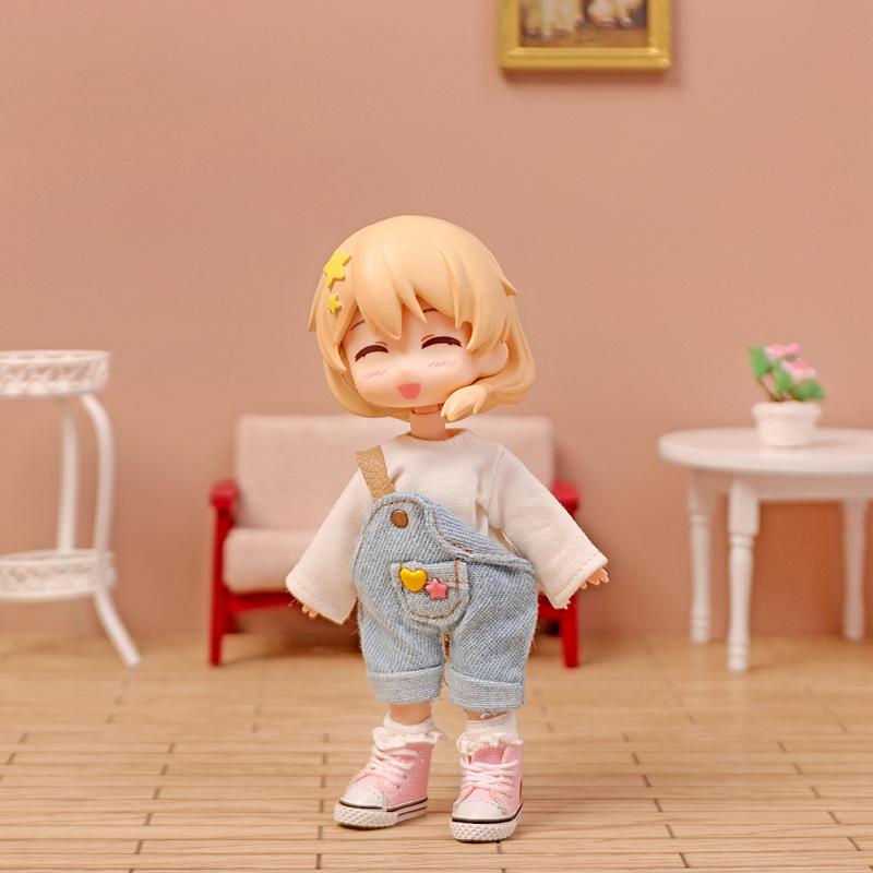 Ob11 Фигурка Младенца Синий Комбинезон на Одно Плечо Повседневная Одежда obitsu 11 Molly Gsc 1/12 BJD Кукла Аксессуары Одежда BJD Одежда для Младенцев