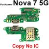 USB Charger Dock Board For Huawei Nova Lite 3 Plus 7 8 Pro 7i 8SE 4G 5G Usb Charging Port Board Connector Flex Cable Parts