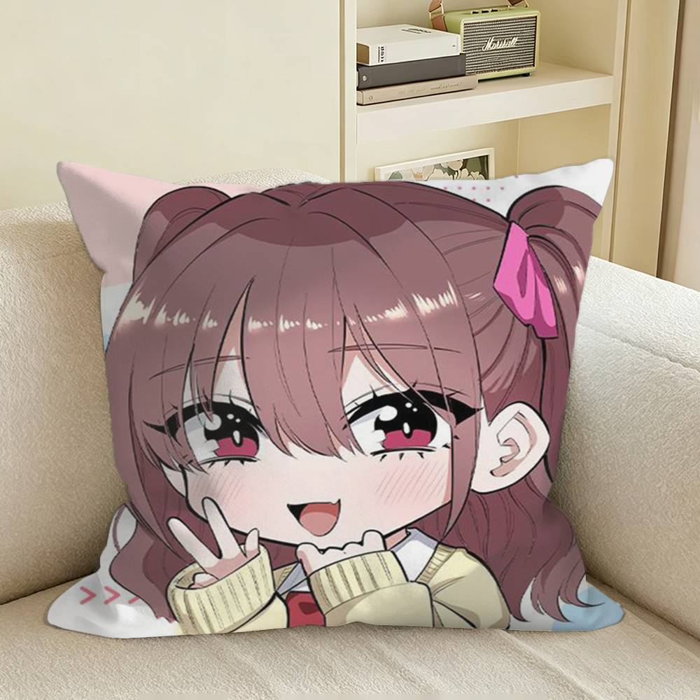 MMikari CosplayAnime D Square Sofa Pillow Cover Solid Color Living Room Home Decor Cushion Case
