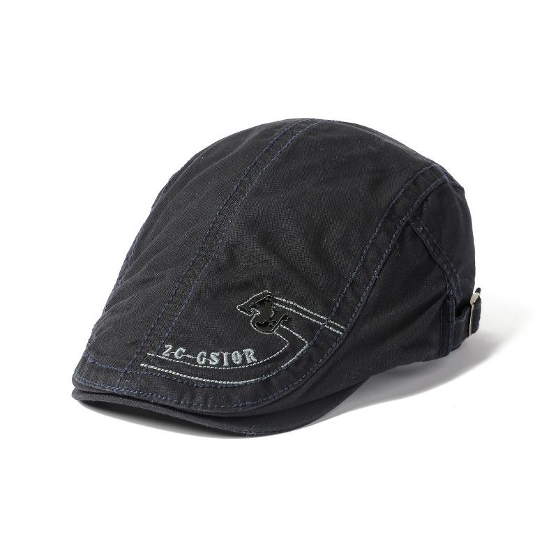 Мужская хлопковая кепка с утиным язычком в британском стиле, ретро-берет для отдыха, Ms. Шляпа