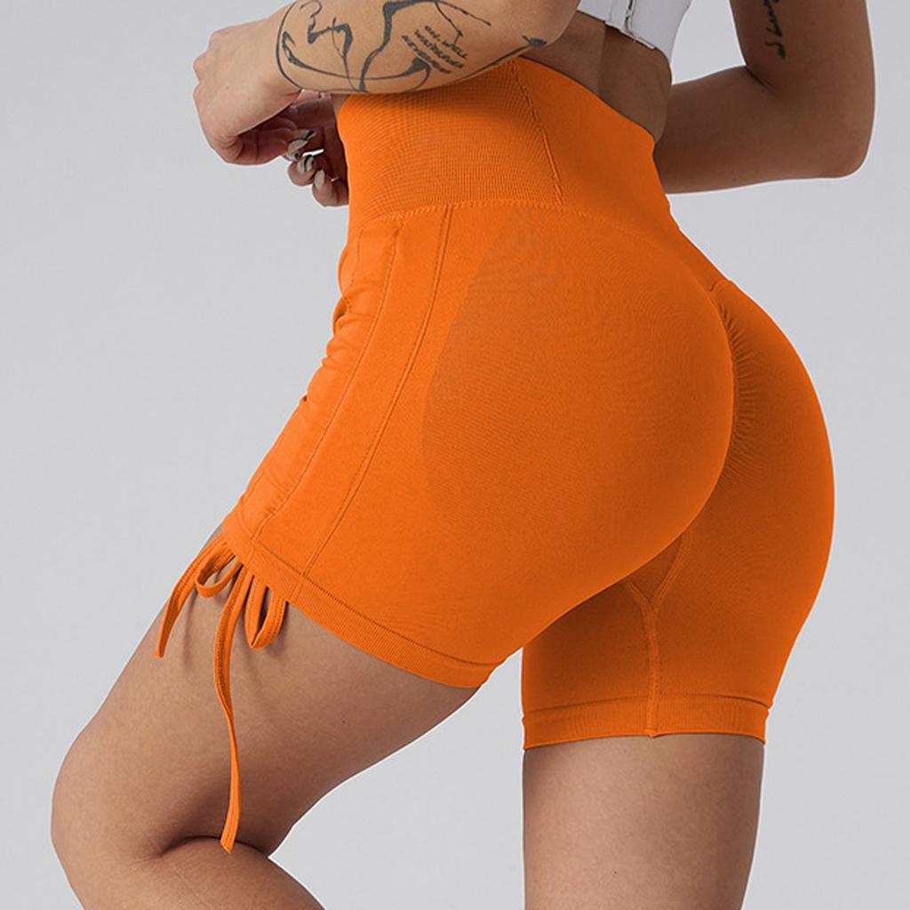 Женские обтягивающие штаны для йоги с высокой талией, штаны из трех частей, спортивные шорты для подтяжки бедер и компрессии живота