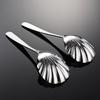 304 Stainless Steel Service Spoon Vegetable Spoon High Value Crack Handle Elegant Shell Lotus Spoon Public Spoon
