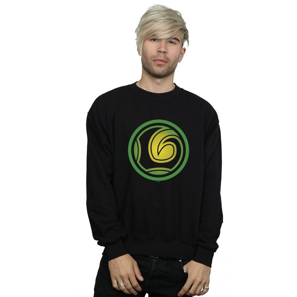 Marvel Mens Loki Symbol Sweatshirt