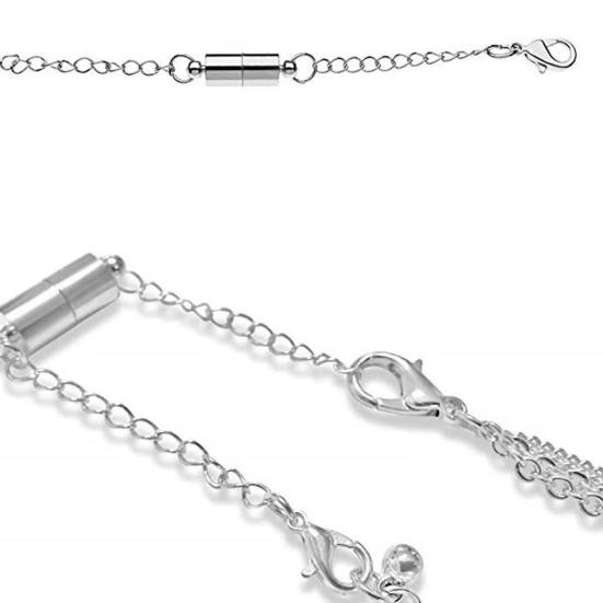 4/8 шт. браслет, удлиненные цепочки, зажим-лобстер, нержавеющая сталь, анти-разрыв, магнитное соединение, регулируемые магнитные удлинители для ожерелья своими руками