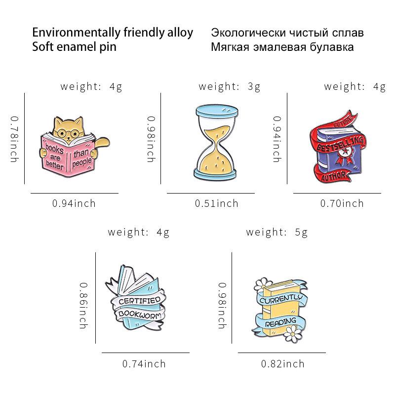 Кошка Современный Сплав Магическая Книга Брошь Модный Значок Для Мужчин И Женщин В Стилях Трендовый