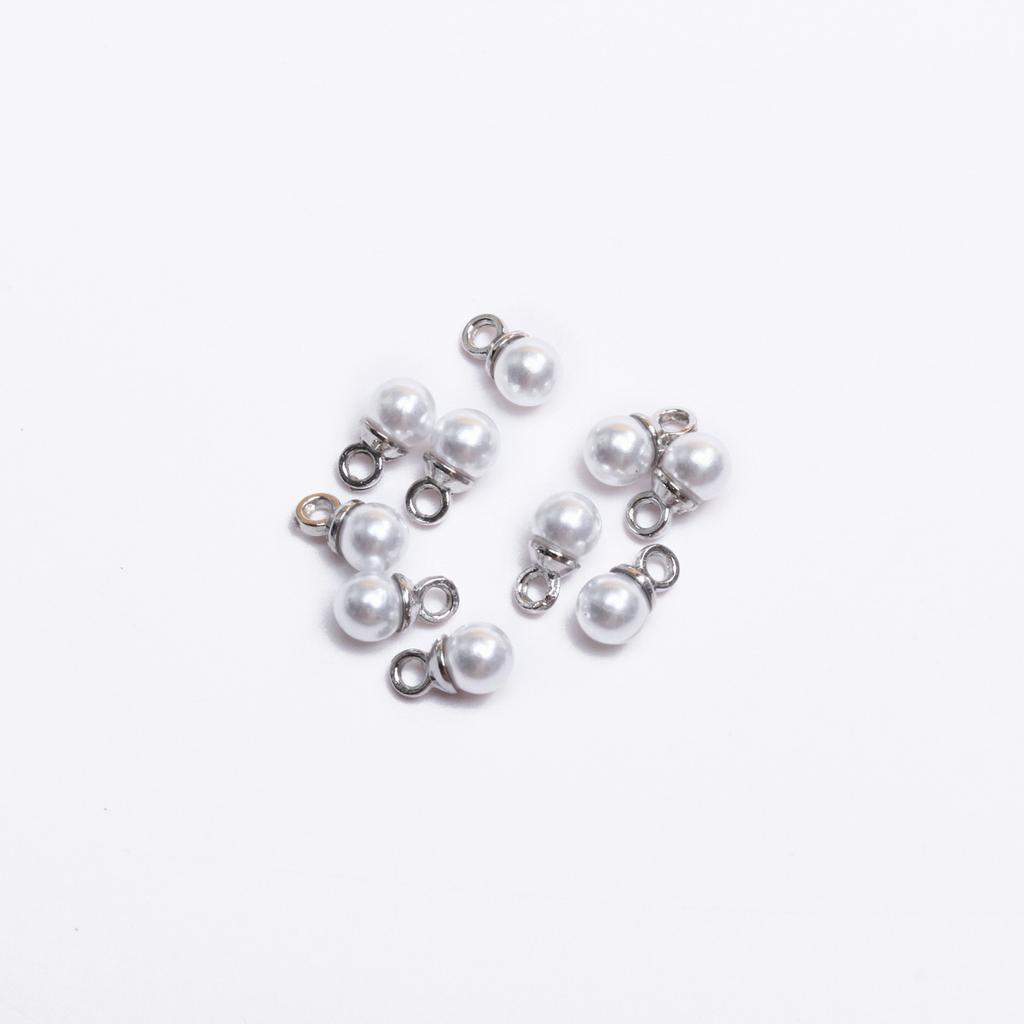 Подвеска Белый жемчуг Модные серьги Аксессуары Бусины россыпью 5/10 шт 4-16 мм Жемчужное ожерелье Материалы Имитация жемчуга DIY Изготовление ювелирных изделий бусины