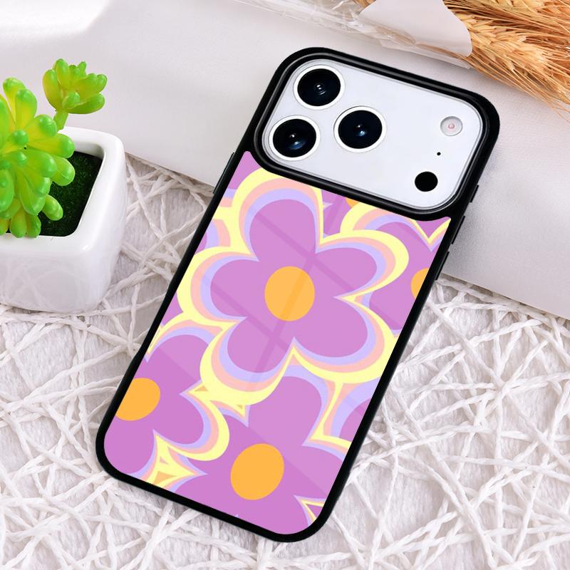 Крутой Цветочный Хиппи Бохо Цветочный Чехол для Телефона для iPhone 17 Air 16 15 11 12 14 13 Pro Max Ударопрочный Чехол