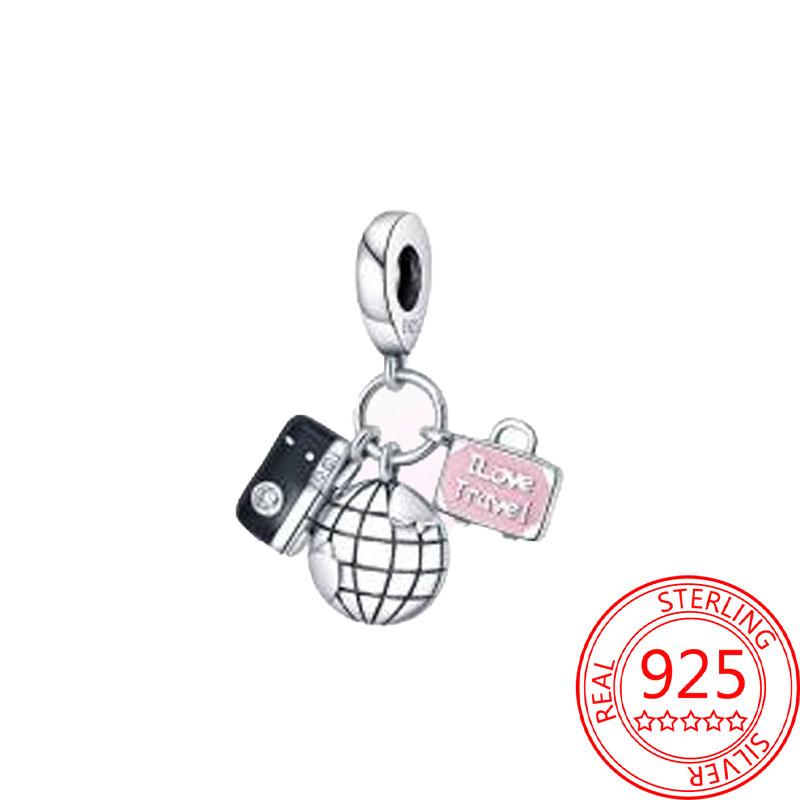 Copper Metal Paris Tower Aircraft Travel Charm Bead Component Pendant Bead Component Bead Components Compatible With Charm Bead Component Authentic