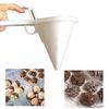 Кухонный DIY Удобная Воронка-Форма для Шоколада, Конфет, Глазури Белая Пищевой Пластик Инструмент для Блинов, Крема Инструменты для Выпечки Тортов