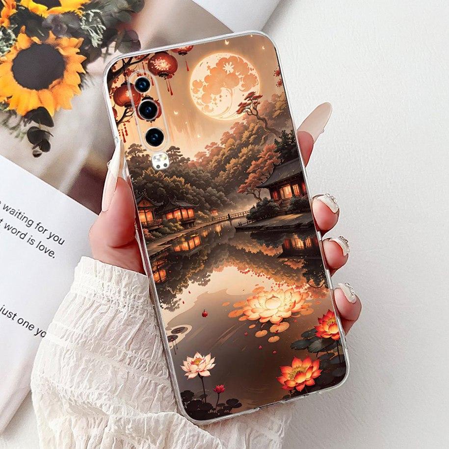 Для чехла Huawei P30 ELE-L29 ELE-L09 ELE-L04 Cover Роскошный Мультяшный Дракон Мягкий Силикон Прозрачный Чехол Для Huawei P30 Pro P 30 Fundas