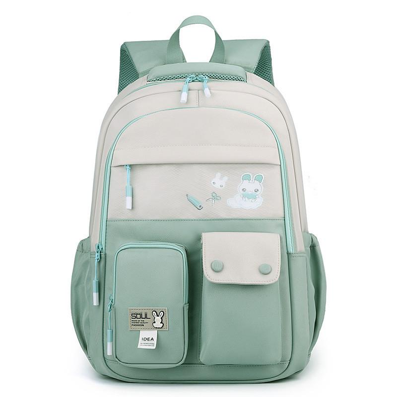 Nylon Material Cute Animal Pattern Printed Lightweight School Backpack For Boys And Girls