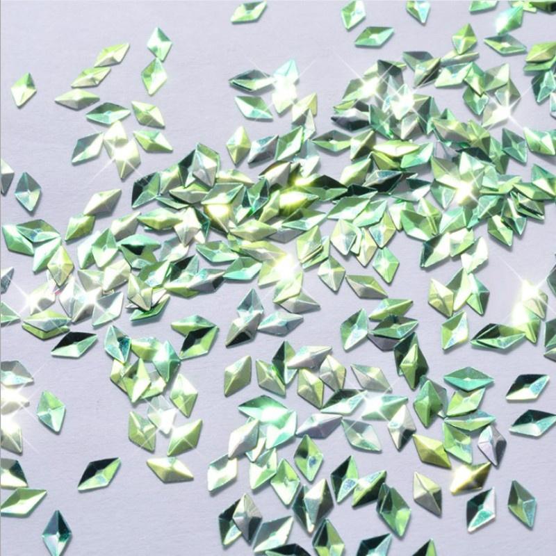6 Коробок/набор Лазерная Смешанная Алмазная Пудра-Глиттер для Ногтей Пайетки Блестящие Разноцветные 3D DIY
