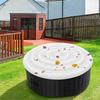 160cm Diameter Hot Tub Lid Cover Inflatable Energy Saving Round Outdoor Spa Pool Windproof Rain Overflow Thermal Cover