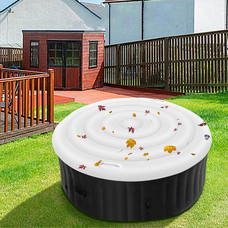 Крышка для гидромассажной ванны диаметром 160 см Надувная энергосберегающая круглая уличная спа-бассейн Ветрозащитная дождевая переливная термокрышка