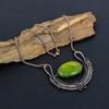 Green Flash Labradorite Gemstone Copper Wire Wrap Jewelry Handmade Antique Necklace For Her