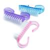 Nail Art Dust Cleaning Brush Scrubbing Manicure Pedicure Small Angle Clear Tools
