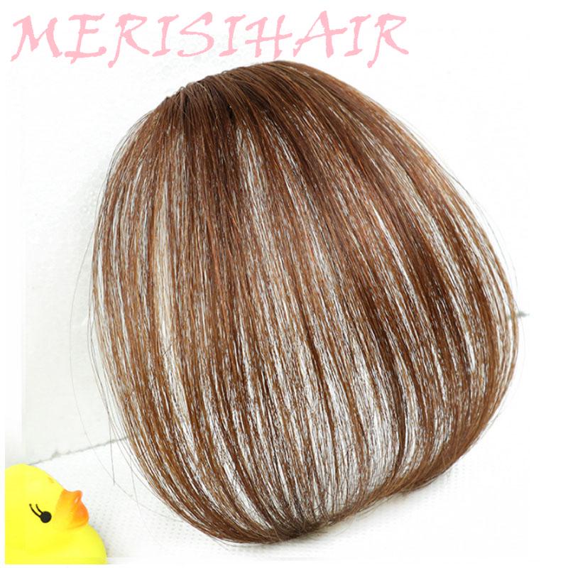 Синтетические пряди волос для создания красивой челки