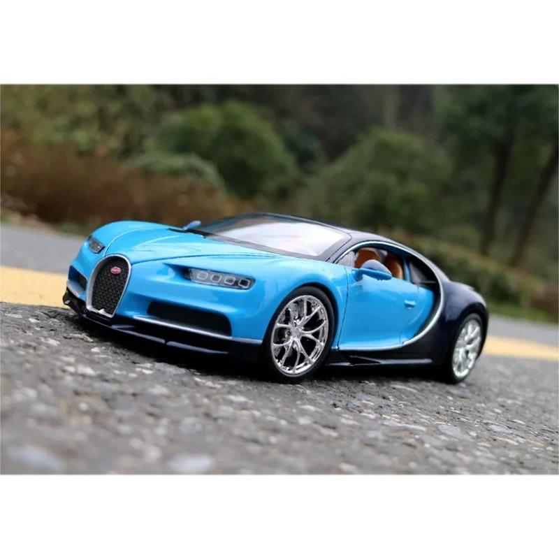 Welly 1/24 Bugatti Chiron Scale Diecast Vehicles High Simulation Model Car Metal Alfa Classic Toy Car For Kids Gift