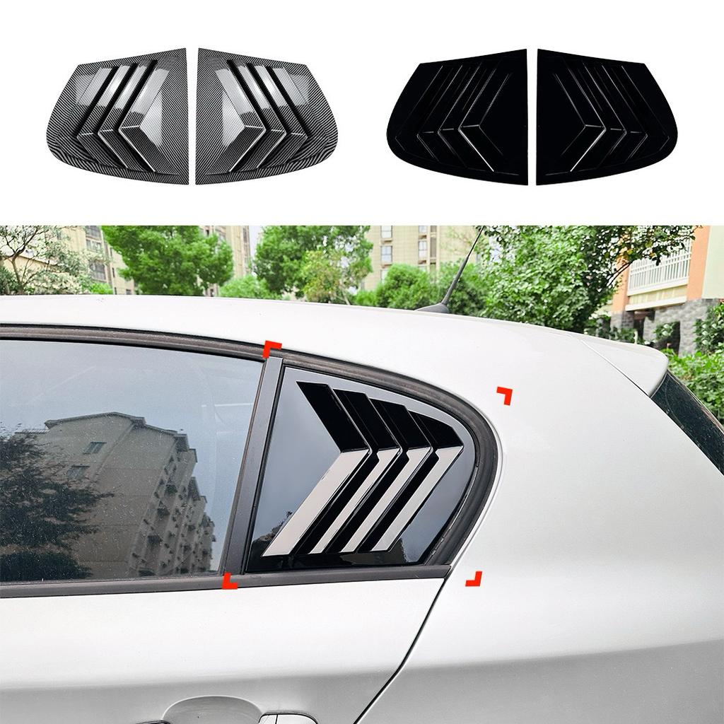 Глянцевая Черная Накладка на Боковое Окно Автомобиля Подходит для BMW 1 серии E87 2005 2006 2007 2008 2009 - 2011 Спойлер-Заглушка на Заднее Окно Автомобиля
