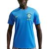 Dri-Fit Strike Сборная Бразилии Облегающий крой Круглый вырез Быстросохнущая Короткий рукав Футбольная футболка Мужские топы IB4964-435