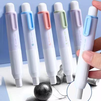 Ластики для карандашей Press Pencil Простые выдвижные резиновые ластики для рисования, эскизов, инструментов для коррекции, канцелярских принадлежностей для офиса