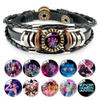 Руми Зои Мира Кожа Бижутерия из бусин Панк Стиль Браслет
