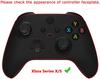 eXtremeRate Full Shell Button Set for Xbox Series X S Clear Replacement Side Rail Grip Front Backplate Cover for Xbox Core Wireless Controller