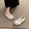 Fashion and Lightweight French Retro Flat-bottomed Shallow-mouth Single Shoes for Women's 2025 New Autumn and Winter Versatile Soft-soled Mary Jane