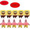 5-10 Pcs Cute Cartoon Sea Creature Plush Toy Set Including Spongebob Patrick Squidward Mr Krabs Gary Birthday Gift