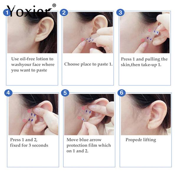 40Pcs Waterproof V Face Makeup Adhesive Tape Invisible Breathable Lift Face Sticker Lifting Tighten Chin