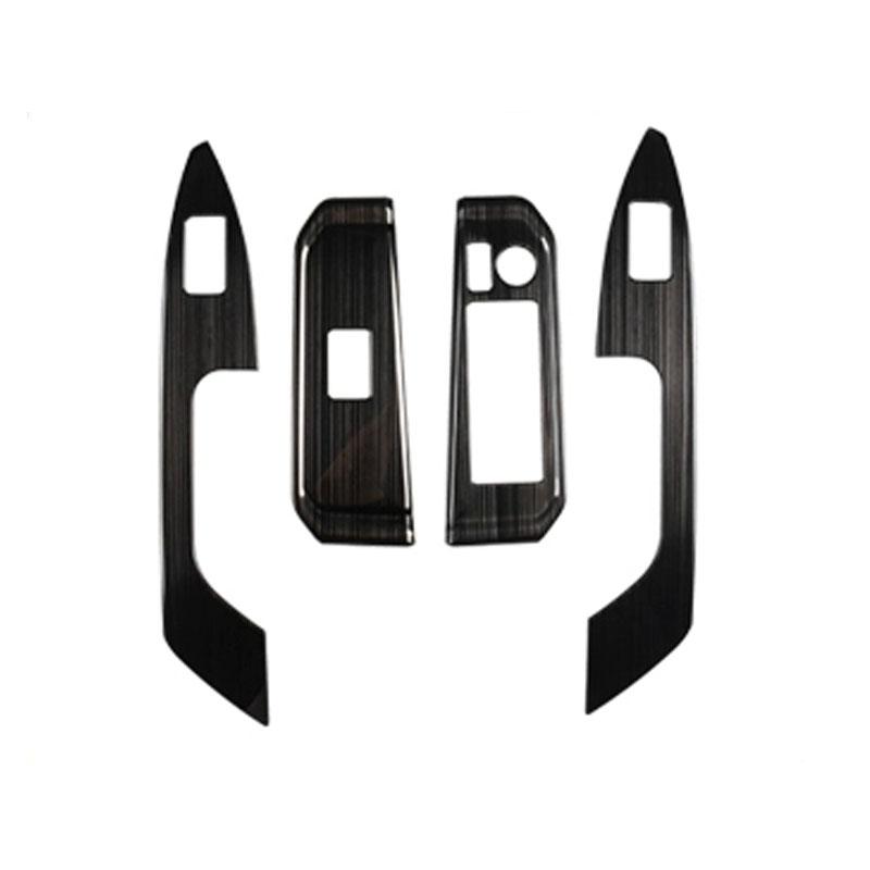 New Luxury Stainless Steel Door Handle Trim Center Console Panel and Window Switch Frame for 2022-2025 for Land Cruiser LC300