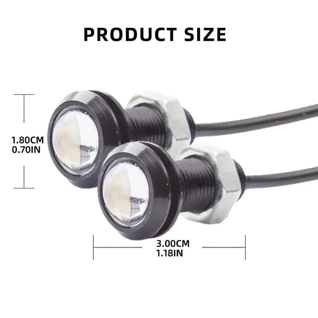 4/10/20 pack, each set of 18 mm, hawk-eye Led daytime running lights, Led 12V backup, reverse, parking, turn signal