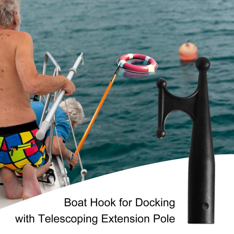 Аксессуары для лодок Нейлоновый лодочный крюк 20X2.6СМ черный Головка крюка для лодки для швартовки яхты Нейлоновая швартовная головка крюка для лодки Замена верха