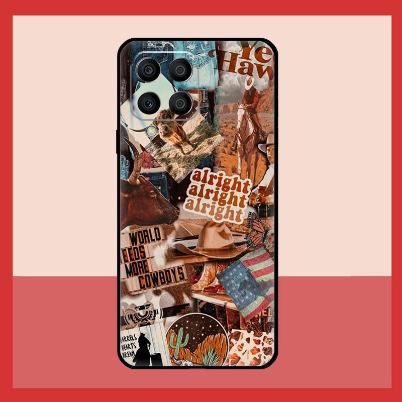 Ковбой Ковбойка Howdy Вестерн Бохо Чехол Для Samsung Galaxy M31 M21 M13 M33 M53 M15 M35 M55 M16 M36 M56 M12 M32 M52 M14 M34 M54