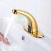 Умный смеситель для горячей и холодной воды, золотой, полностью медный