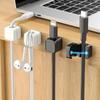 Magnetic Cable Clips:Adjustable Cord Holder for Under Desk Cable Management-Smooth Wire Keeper & Organizer Desk Organiser