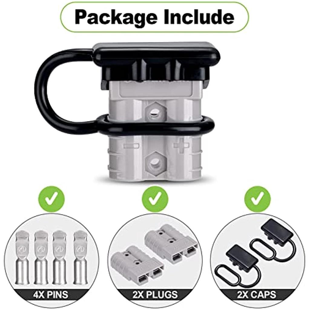 Подключение аккумулятора, штекер 50 А, 3,3–13,3 мм², быстроразъемный разъем для аккумуляторной батареи, штекер быстрого подключения для автомобиля, кемпера, каравана, мотоцикла, лодки, солнечной системы