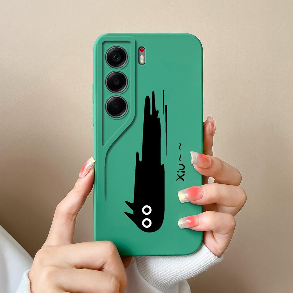 Чехол для телефона Tecno Camon 40 Pro Милые животные Мягкая задняя крышка Жидкий силиконовый корпус для телефона Camon40 Pro 4G 5G Защита от падения Funda