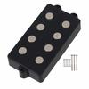 Yibuy Black Big Bass Guitar 4-String Humbucker Pickup, Ceramic